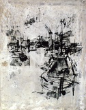Artist: Grieve, Robert. | Title: Around the harbour | Date: 1959 | Technique: lithograph on hard grained aluminium plate