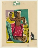 Artist: Brash, Barbara. | Title: <p>Native dancer</p> | Date: 1953 | Technique: screenprint, printed in colour, from five stencils