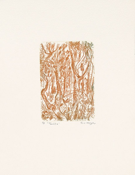 Artist: MEYER, Bill | Title: Tarilta | Date: 1992 | Technique: etching, printed in 2 colours, from one zinc plate | Copyright: © Bill Meyer