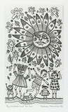 Artist: HANRAHAN, Barbara | Title: Children and the sun | Date: 1990 | Technique: etching, printed in black, with plate-tone, from one plate
