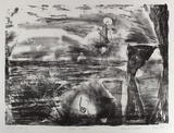 Artist: de Clario, Domenico. | Title: Oh, aintami a sograne... | Date: 1985 | Technique: lithograph, printed in black ink, from one stone | Copyright: © Domenico de Clario. Licensed by VISCOPY, Australia