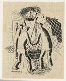 Artist: Bainbridge, John. | Title: (Men moving load). | Date: (1939-59) | Technique: lithograph
