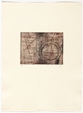 Artist: Friend, Ian. | Title: Terragni I | Date: 1995 | Technique: soft-ground etching, printed in colour, from two plates | Copyright: © Ian Friend