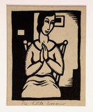 Artist: Wood, Rex. | Title: The little woman. | Date: c.1934 | Technique: linocut, printed in black ink, from one block