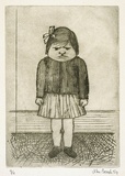 Artist: Brack, John. | Title: Third daughter. | Date: 1954 | Technique: drypoint, printed in black ink with plate-tone, from one copper plate | Copyright: © Helen Brack