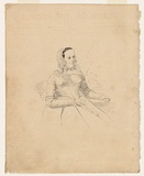 Artist: NICHOLAS, William | Title: The wife (Mrs William Baker). | Date: 1847 | Technique: pen-lithograph, printed in black ink, from one zinc plate