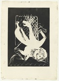 Artist: BOYD, Arthur | Title: (Caged unicorn). | Date: 1973-74 | Technique: aquatint, printed in black ink, from one plate | Copyright: Reproduced with permission of Bundanon Trust