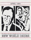 Artist: STANNARD, Chris | Title: New World Order April 1991 | Date: 1991 | Technique: screenprint, printed in colour, from two stencils