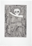 Artist: Karadada, Lilly. | Title: not titled #3 | Date: 2000, October | Technique: etching, printed in black ink, from one plate | Copyright: © Lily Karadada, Licensed by VISCOPY, Australia