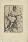 Artist: Huntley, Isabel. | Title: Girl reading | Date: 1929 | Technique: etching and aquatint, printed in black ink, from one plate | Copyright: © Estate of Isabel Huntley, Douglas Huntley