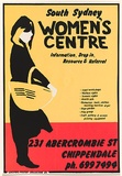 Artist: Morrow, David. | Title: South Sydney Women's Centre. | Date: 1980 | Technique: screenprint, printed in colour, from three stencils