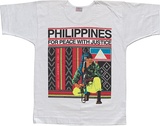 Artist: REDBACK GRAPHIX | Title: T-shirt: Philippines | Date: 1987 | Technique: screenprint, printed in colour, from multiple stencils