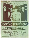 Artist: MACKINOLTY, Chips | Title: Reefer madness: A nostalgic look at dope: 1930s style. | Date: 1974 | Technique: screenprint, printed in black ink, from one stencil