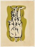 Artist: Rogers, John. | Title: Don Quixote | Date: 1955 | Technique: screenprint, printed in colour, from two stencils