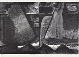 Artist: Marshall, Jennifer. | Title: Moonlight VI | Date: 1995 | Technique: linocut, printed in black ink, from multiple blocks