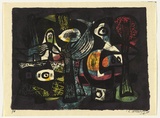 Artist: SELLBACH, Udo | Title: (Landscape) | Date: 1960 | Technique: lithograph, printed in colour, from five stones [or plates]