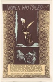 Artist: Women's Domestic Needlework Group. | Title: Women who toiled | Date: 1979 | Technique: screenprint, printed in colour, from multiple stencils