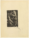 Artist: Halpern, Stacha. | Title: not titled [Carcass] | Date: 1958 | Technique: etching, printed in black ink, from one plate