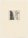 Artist: Friend, Ian. | Title: not titled IV (geometric forms) | Date: 1989 | Technique: etching and drypoint, printed in black ink, from one plate | Copyright: © Ian Friend
