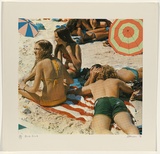 Artist: Robinson, Sally. | Title: Bondi Beach | Date: 1976 | Technique: photo-screenprint and screenprint, printed in colour, from multiple stencils | Copyright: Represented by Robin Gibson, Sydney, AGOG in Canberra & Editions Gallery, Melbourne