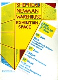 Artist: MERD INTERNATIONAL | Title: Poster: Shepherd Newman warehouse exhibition space | Date: 1982 | Technique: screenprint