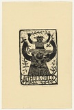 Artist: HANRAHAN, Barbara | Title: Mother and child [2]. | Date: 1964 | Technique: linocut, printed in black ink, from one block