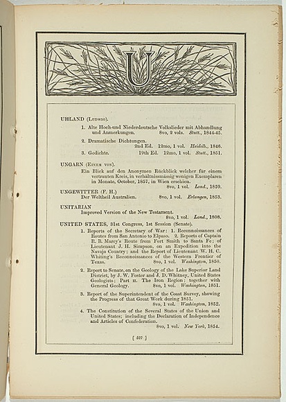 Title: not titled [uncinia tenella u]. | Date: 1861 | Technique: woodengraving, printed in black ink, from one block
