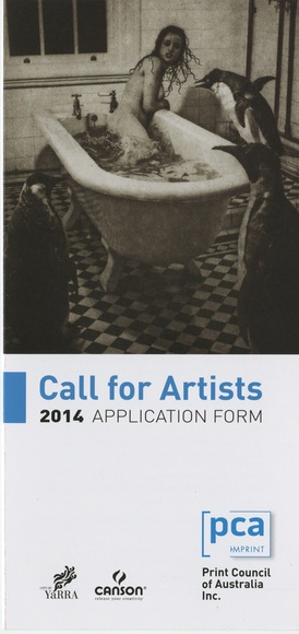 Artist: PRINT COUNCIL OF AUSTRALIA | Title: Entry form | Call for Artists 2014 PCA Print Commission. Melbourne: Print Council of Australia, 2014. | Date: 2014