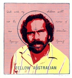 Artist: Pickett, Byron. | Title: Fellow Australian | Date: 1985 | Technique: screenprint, printed in colour, from multiple stencils