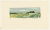 Artist: GRIFFITH, Pamela | Title: Nobbys Beach | Date: 1985 | Technique: hardground-etching, aquatint and burnishing, printed in colour, from two zinc plates | Copyright: © Pamela Griffith