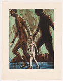 Artist: Macleod, Euan. | Title: Day walking | Date: 2003 | Technique: etching, aquatint, sugar-lift and open-bite, printed in colour, from four plates