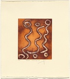 Artist: ROBERTSON, Shorty JANGALA | Title: ngapa jukurrpa ll | Date: 2003 | Technique: etching, on one zinc plate