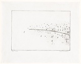 Artist: WILLIAMS, Fred | Title: South Australian landscape | Date: 1972 | Technique: etching, foul biting, embossing, printed in black ink | Copyright: © Fred Williams Estate