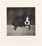 Artist: McKenna, Noel. | Title: Dog Vaucluse | Date: 2006 | Technique: etching and aquatint, printed in black ink, from one plate