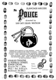 Artist: Stejskal, Josef Lada. | Title: The Police directed by Ian (My dear) Watson ... Stables Theatre 10 Nimrod Street Kings Cross | Date: 1981 | Technique: offset-lithograph