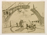 Artist: Huntley, Isabel. | Title: The Bridge | Date: 1930, July | Technique: etching, printed in warm black ink, from one plate | Copyright: © Estate of Isabel Huntley, Douglas Huntley