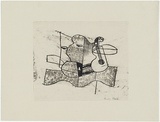 Artist: Hirschfeld Mack, Ludwig. | Title: not titled [Musician still life in abstract] | Date: (c.1922) | Technique: transfer print