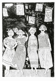 Artist: HANRAHAN, Barbara | Title: Armistice Day | Date: 1978 | Technique: etching printed in black ink with plate-tone, from one plate
