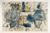 Artist: KING, Grahame | Title: Fragment a la Sartie III | Date: 1986 | Technique: lithograph, printed in colour, from five stones [or plates]