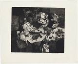 Artist: Kempf, Franz. | Title: The Blessing of the Moon | Date: 1965 | Technique: aquatint and drypoint, printed in black ink | Copyright: © Franz Kempf