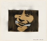 Artist: VEXTA. | Title: Gag me | Date: 2004 | Technique: stencil, printed in colour, from multiple stencils