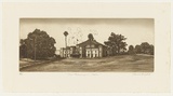 Artist: GRIFFITH, Pamela | Title: The Governor's Stables | Date: 1982 | Technique: hardground-etching, aquatint and burnishing, printed in black ink, from one zinc plate | Copyright: © Pamela Griffith