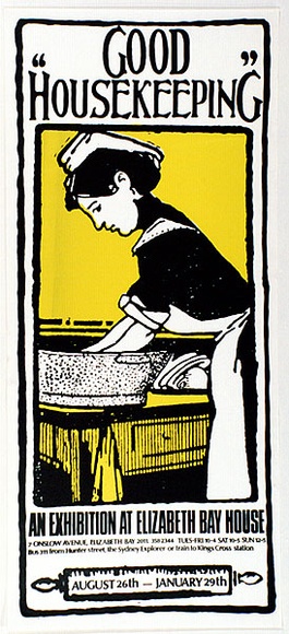 Artist: MERD INTERNATIONAL | Title: Poster: Good housekeeping | Date: 1984 | Technique: screenprint