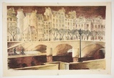 Artist: Courier, Jack. | Title: Left Bank Paris. | Technique: lithograph, printed in black ink, from one stone [or plate]