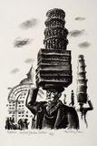 Artist: Missingham, Hal. | Title: London characters, Covent Garden porter. | Date: 1935 | Technique: lithograph, printed in black ink, from one stone [or plate]