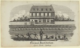 Artist: Carmichael, John. | Title: Normal institution, Hyde Park, Sydney. | Date: 1838 | Technique: engraving, printed in black ink, from one copper plate