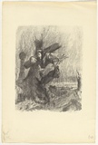 Artist: Dyson, Will. | Title: Gathering fuel, Delville Wood. | Date: 1918 | Technique: lithograph, printed in black ink, from one stone