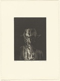 Artist: Lee, Graeme. | Title: Man in hat V | Date: 1996, March | Technique: etching, printed in black ink with plate-tone, from one plate