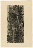 Artist: HANRAHAN, Barbara | Title: not titled | Date: 1963 | Technique: engraving, drypoint, printed in black ink, from one  plate