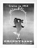 Artist: Bainbridge, John. | Title: Cruise in 1954 by Orient Line. | Date: c.1954 | Technique: photo-lithograph